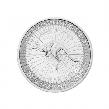 1 oz (31.10 g) srebrna moneta Kangaroo, Australia 2020