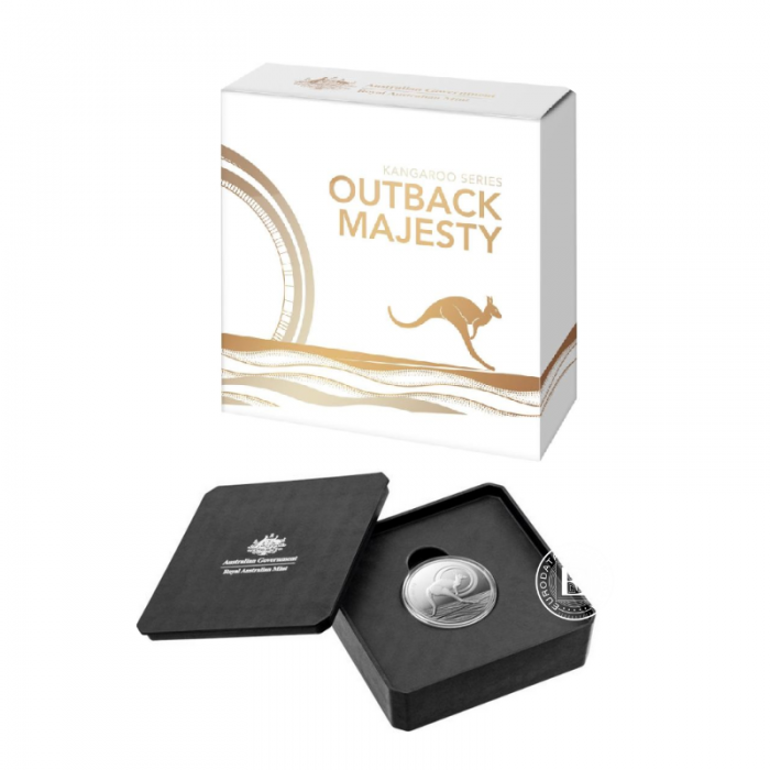 1 oz (31.10 g) Silbermünze PROOF Kangaroo - Majesty of the Outback - RAM, Australien 2021
