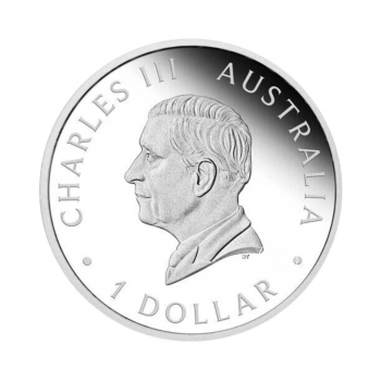 1 oz (31.10 g) sidabrinė moneta Kengūra, Australija 2024