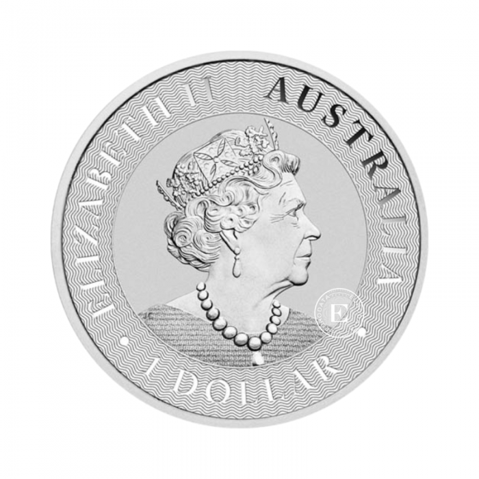 1 oz (31.10 g) srebrna moneta Kangaroo, Australia 2019