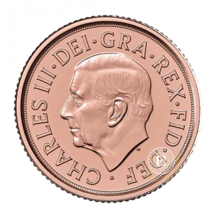 1.84 g souverain Roi Charles III, Grande-Bretagne 2022
