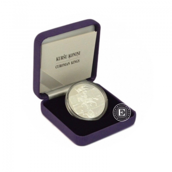 5 Eur (22 g) sidabrinė PROOF moneta Kuršių karaliai, Latvija 2018