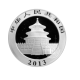 1 oz (31.10 g) pièce d'argent Panda, China 2013