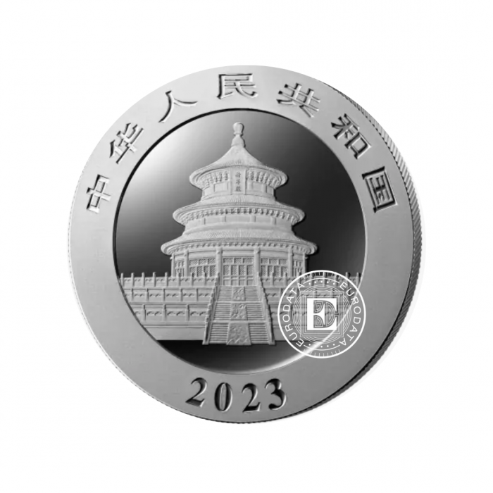 30 g sidabrinė moneta Panda, Kinija 2023