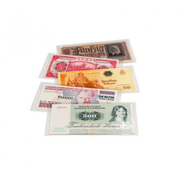 Apsauginių įmaučių banknotams pakuotė, Leuchtturm (50 vnt.)