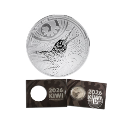 1 oz (31.10 g) sidabrinė moneta kortelėje Kiwi, Naujoji Zelandija 2026
