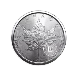 1 oz (31.10 g) platininė moneta Klevo lapas, Kanada 2023