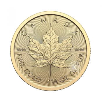 1/4 oz (7.78 g) gold coin Maple Leaf, Canada 2024