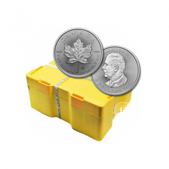1 oz srebrna moneta Maple Leaf, Kanada 2024 (Monster box)