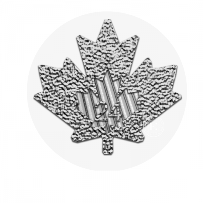 1 oz sidabrinė moneta Klevo lapas, Kanada 2024 (Monster box)