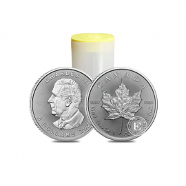 1 oz  pièce d'argent Maple Leaf, Canada 2024 (Tube)