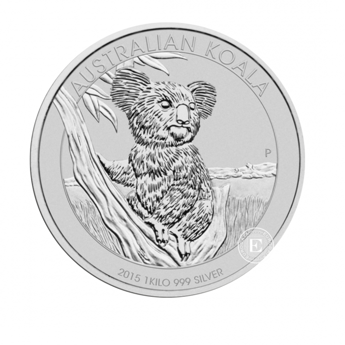 1 kg silbermünze Koala, Australien 2015