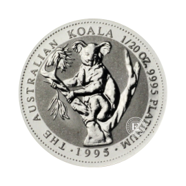 1/20 oz (1.55 g) platininė moneta Koala, Australija (atsitiktiniai metai)