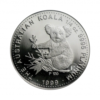 1/4 oz (7.78 g) platininė moneta Koala, Australija (mix metai)
