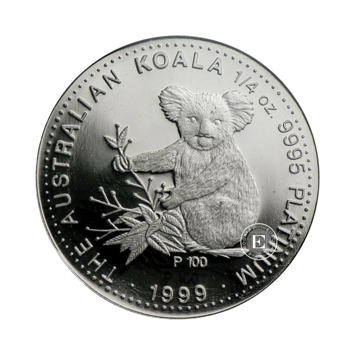 1/4 oz (7.78 g) platininė moneta Koala, Australija (atsitiktiniai metai)