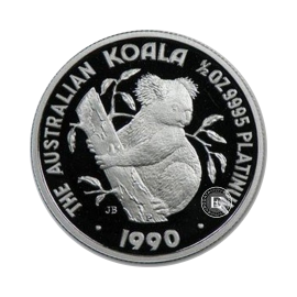 1/2 oz (15.55 g) platynowa moneta Koala, Australia (random year)
