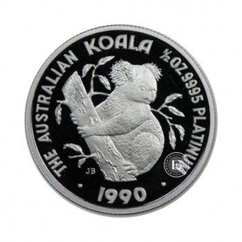 1/2 oz (15.55 g)  platinum coin Koala, Australia (mix year)