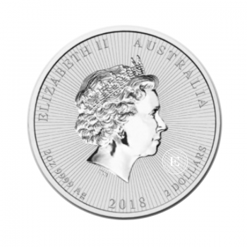 2 oz (62.20 g)  silver coin Koala, Australia 2018