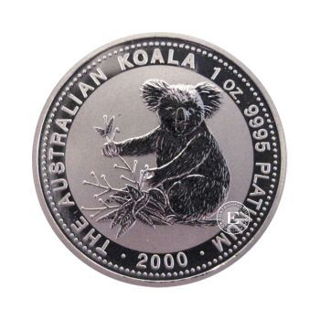 1 oz (31.10 g)  platinum coin Koala, Australia (mix year)