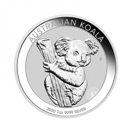 1 oz (31.10 g) pièce d'argent  Koala, Australia 2020