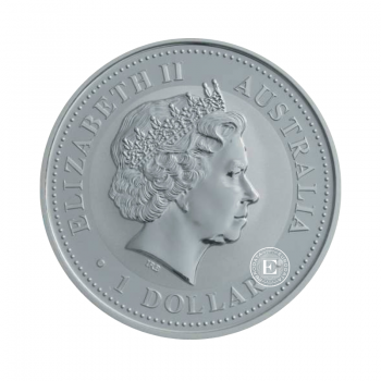 1 oz (31.10 g) sidabrinė moneta Kookaburra, Australija 2007