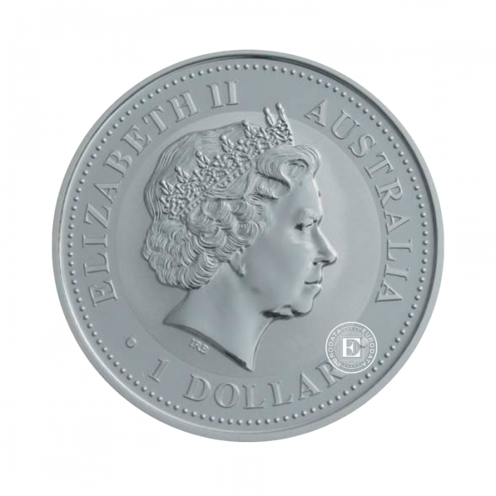 1 oz (31.10 g) sidabrinė moneta Kookaburra, Australija 2007