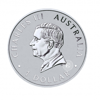 1 oz (31.10 g) sidabrinė moneta Kookaburra, Australija 2024