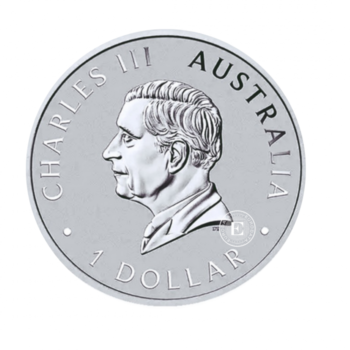 1 oz (31.10 g) silbermünze Kookaburra, Australien 2024