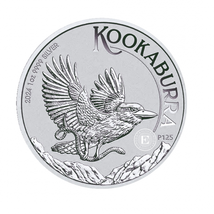 1 oz (31.10 g) silbermünze Kookaburra, Australien 2024