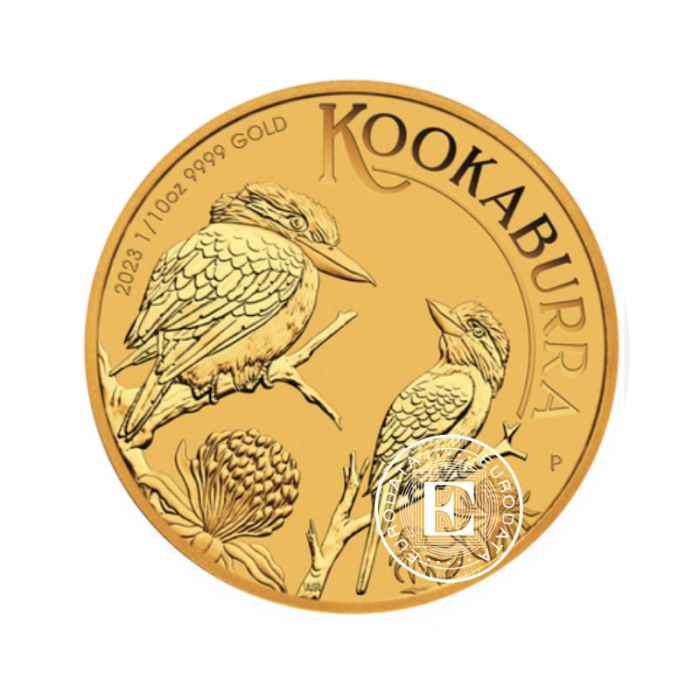 1/10 oz (3.11 g) złota moneta Kookaburra, Australia 2023