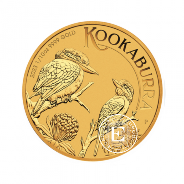 1/10 oz (3.11 g) pièce d'or de Kookaburra, Australie 2023