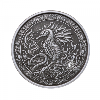 1 oz (31.10 g) sidabrinė moneta Jūrų arkliukas, Samoa 2023