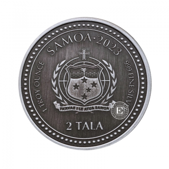 1 oz (31.10 g) sidabrinė moneta Jūrų arkliukas, Samoa 2023