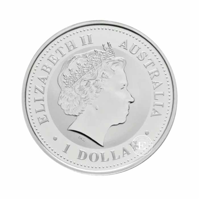 1 oz  (31.10 g) srebrna moneta Kookaburra, Australia 2005
