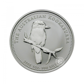 1 oz  (31.10 g) silver coin Kookaburra, Australia 2005
