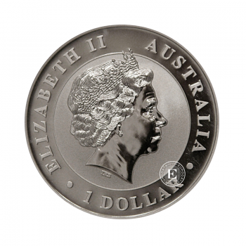 1 oz (31.10 g) sidabrinė moneta Kookaburra, Australija 2010