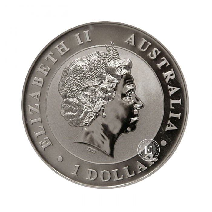 1 oz  (31.10 g) srebrna moneta Kookaburra, Australia 2010