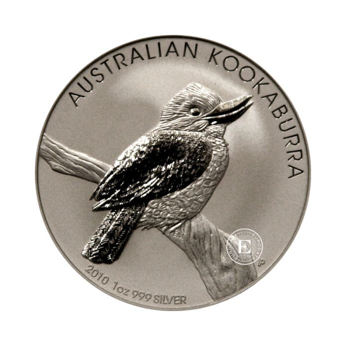 1 oz  (31.10 g) srebrna moneta Kookaburra, Australia 2010