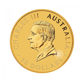 1/10 oz (3.11 g) złota moneta Kookaburra, Australia 2024