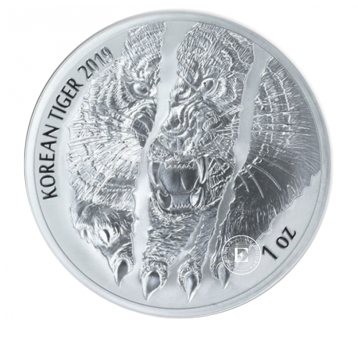 1 oz (31.10 g) silver coin Korean Tiger, South Korea 2019