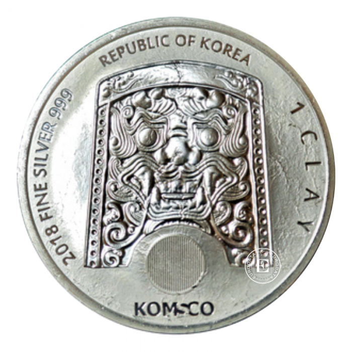 1 oz (31.10 g) silver coin Chiwoo Cheonwang, South Korea 2018