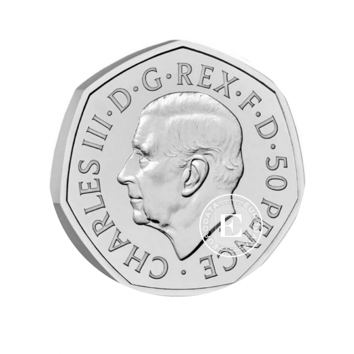 8 g coin on coincard Queen Elizabeth II, Great Britain, 2022