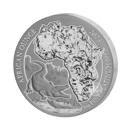 1oz (31.10 g) platinum coin Crocodile, Rwanda 2023