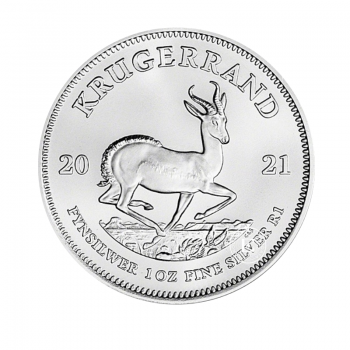 1 oz (31.10 g) sidabrinė moneta Krugerrand, Pietų Afrikos Respublika 2021