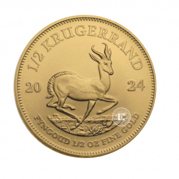 1/2 oz (15.55 g) auksinė moneta Krugerrand, Pietų Afrikos Respublika 2024