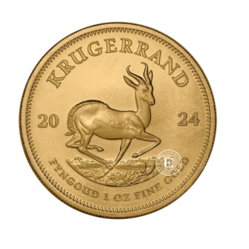 1 oz (31.10 g) auksinė moneta Krugerrand, Pietų Afrikos Respublika 2024