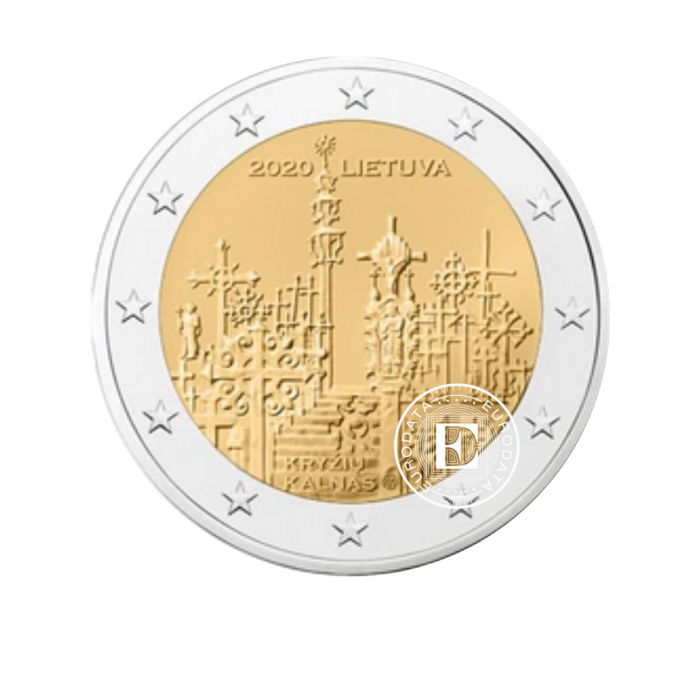 2 Eur moneta Kryžių kalnas, Lietuva 2020