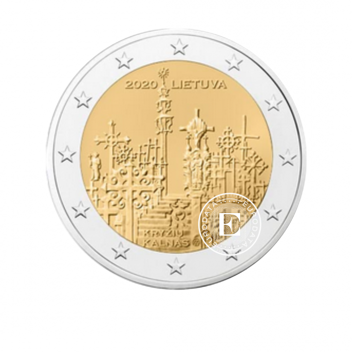 2 Eur pièce Mont des Croix, Lituanie 2020
