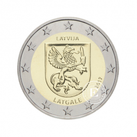 2 Eur moneta Latgala, Latvija 2017