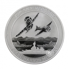 1 oz (31.10 g) sidabrinė moneta Zero Fighters, Tuvalu 2016